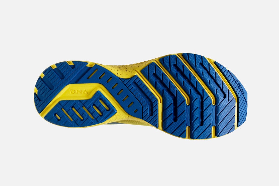 Brooks Launch 8 Road Running Shoes Womens - Yellow/Blue - XPQWD-3574